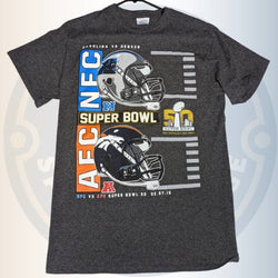 Carolina Panthers Denver Broncos Super Bowl Medium T-Shirt