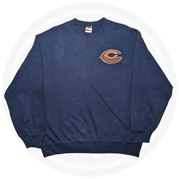 Chicago Bears Logo Embroidered Sweater (L) - Maxi's Sports Vintage