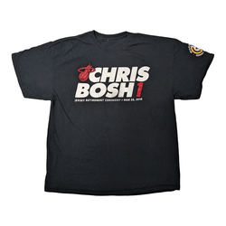 Chris Bosh Retirement Ceremony Miami Heat T-Shirt (L) - Maxi's Sports Vintage