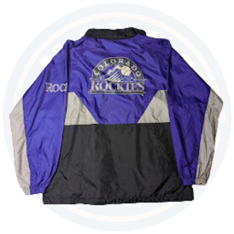 Colorado Rockies Turbo Sportswear Rain Jacket (L) - Maxi's Sports Vintage