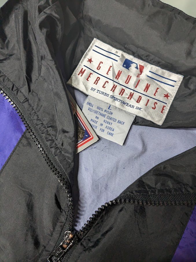 Colorado Rockies Turbo Sportswear Rain Jacket (L) - Maxi's Sports Vintage