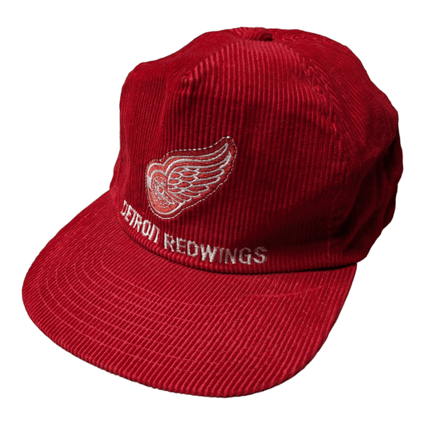 Detroit Red Wings Vintage Corduroy Snap Back Hat - Maxi's Sports Vintage