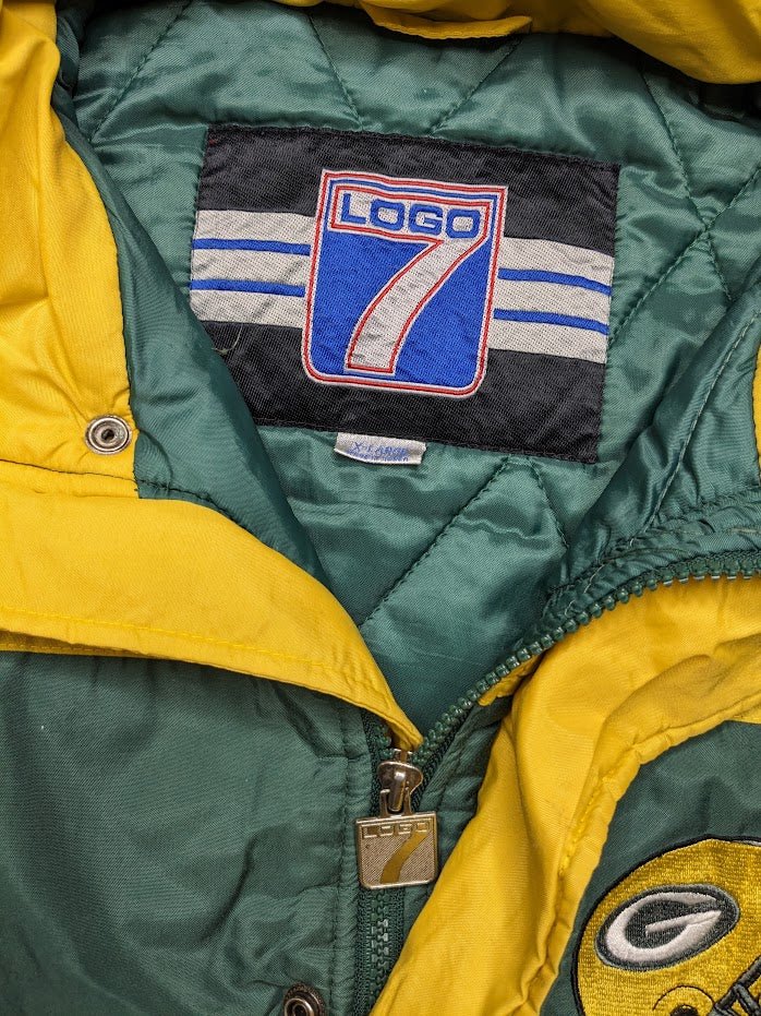Green Bay Packers Logo 7 Jacket (XL) - Maxi's Sports Vintage