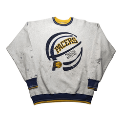 Indiana Pacers Embroidered Paint Marked Sweater (XXL) - Maxi's Sports Vintage