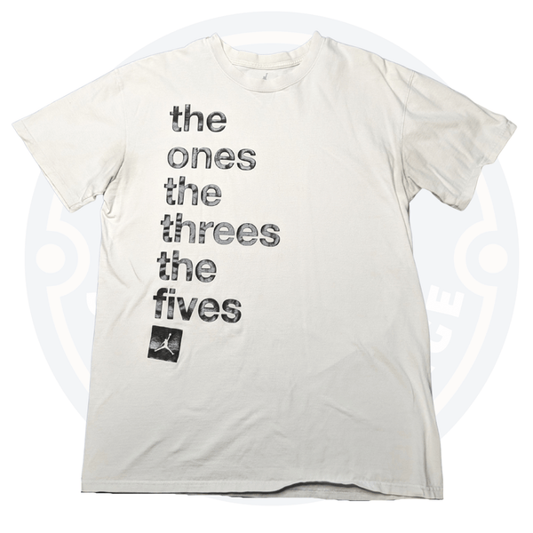 Jordan "the Ones the Threes the Fives" Large T-Shirt - Maxi's Sports Vintage