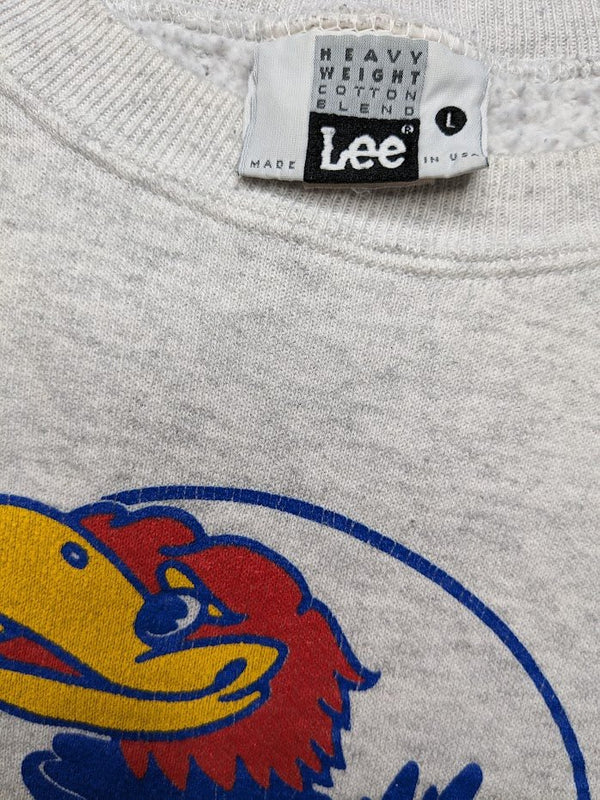 Kansas Jayhawks Lee Sweater (L) - Maxi's Sports Vintage