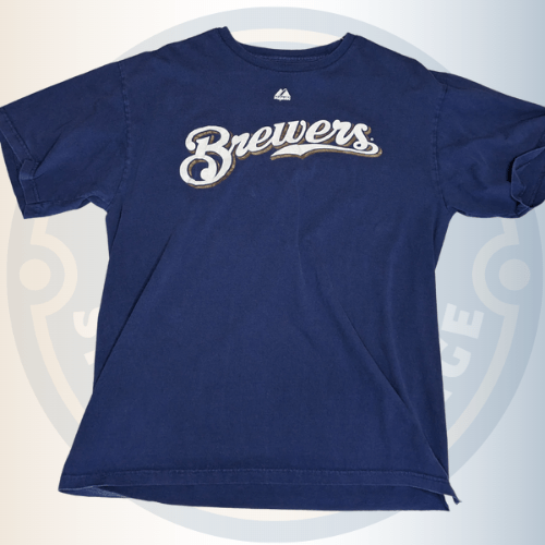 Milwaukee Brewers Majestic Large T-Shirt - Maxi's Sports Vintage