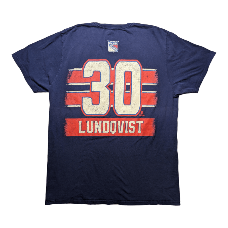 New York Rangers Henrik Lundqvist #30 T-Shirt (L) - Maxi's Sports Vintage