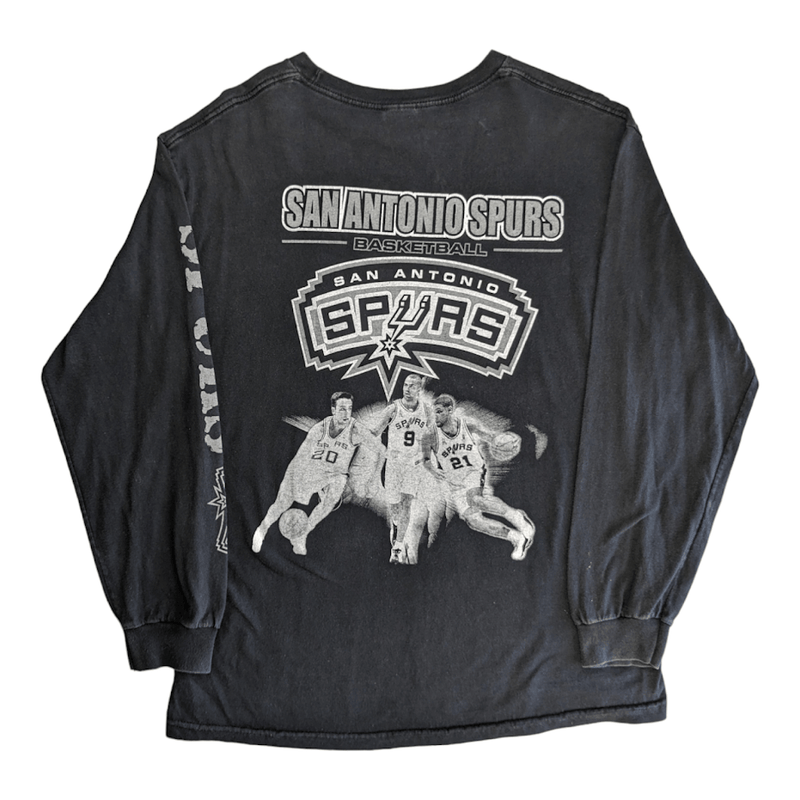 San Antonio Spurs Big 3 Long Sleeve T-Shirt (L) - Maxi's Sports Vintage