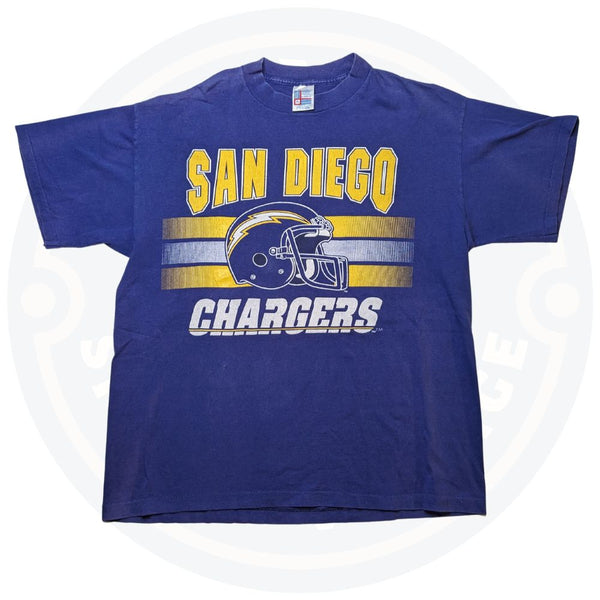 San Diego Chargers Helmet T-Shirt (XL) - Maxi's Sports Vintage