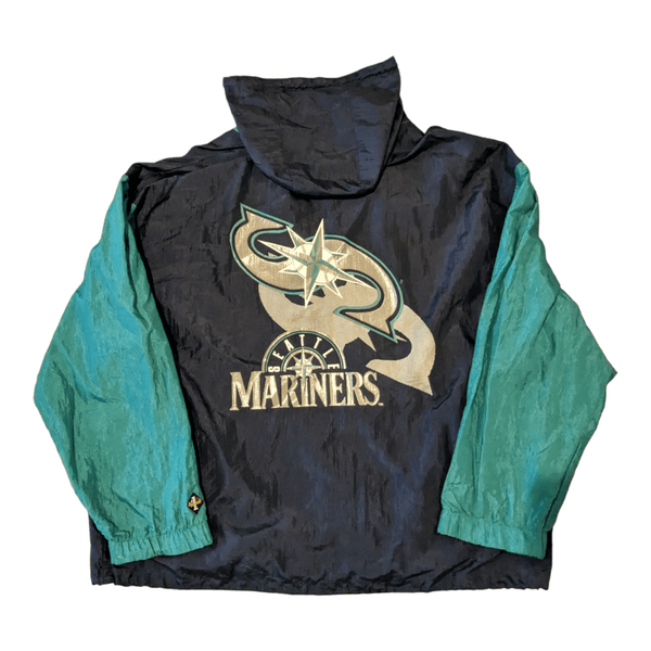 Seattle Mariners Windbreaker Hooded Jacket (XL) - Maxi's Sports Vintage