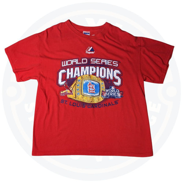 St Louis Cardinals World Series 2011 T-Shirt (L) - Maxi's Sports Vintage