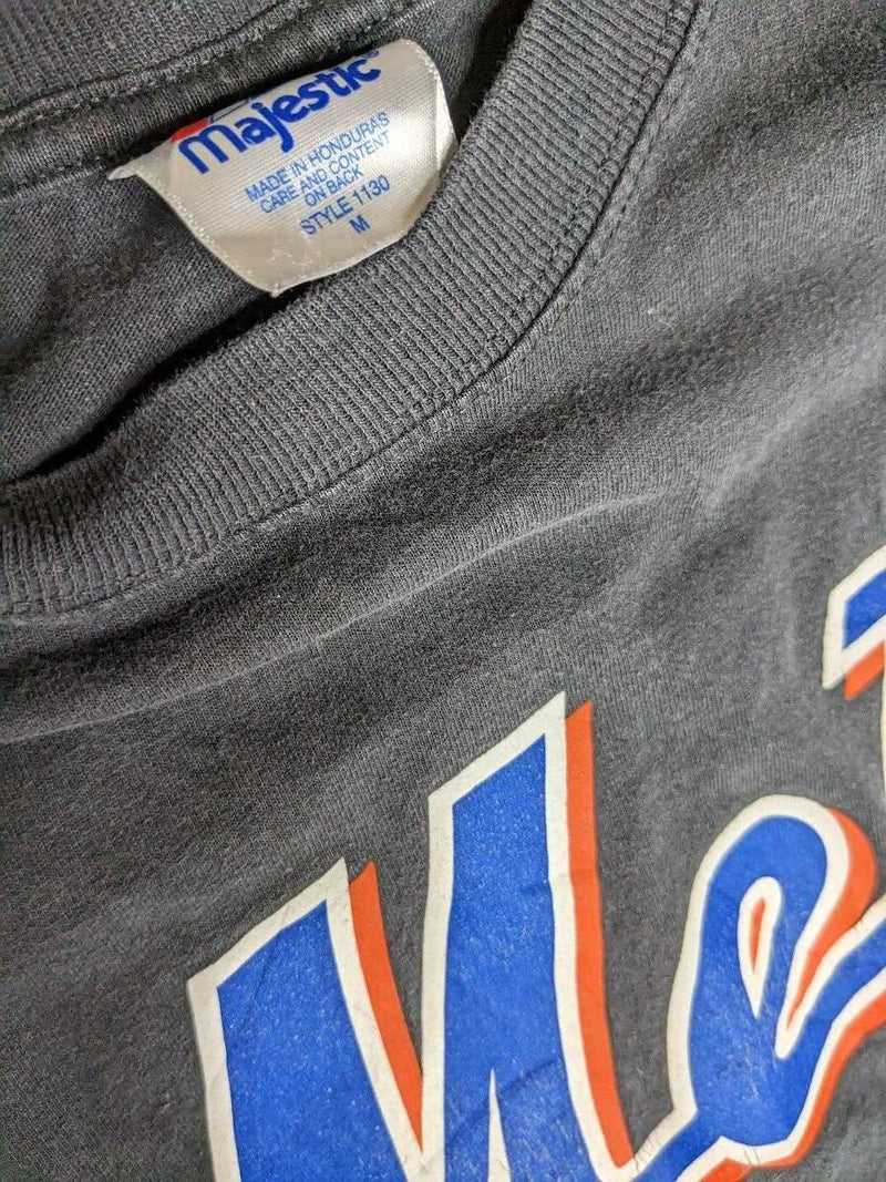 New York Mets Text logo Distressed Vintage logo T-shirt 6 Sizes S